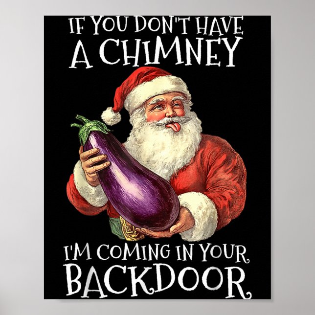 Poster Ual Innuendo Santa Rude Christmas  (Frente)