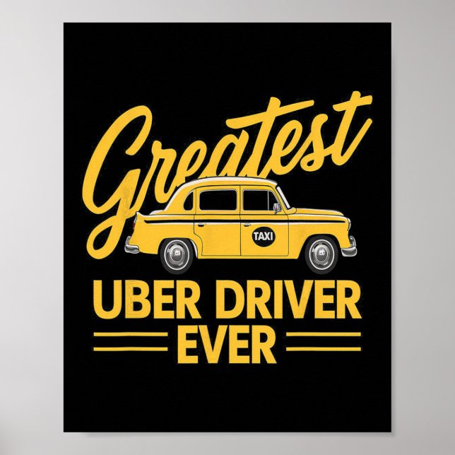 Poster Uber Driver Uber Engraçado Driver Uber (Frente)
