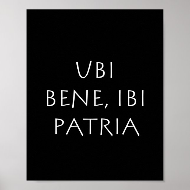 Poster Ubi bene ibi patria (Frente)