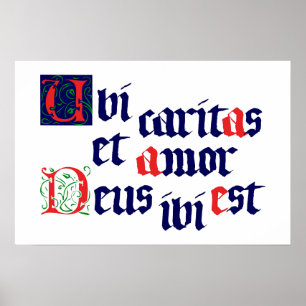 Poster Ubi Caritas
