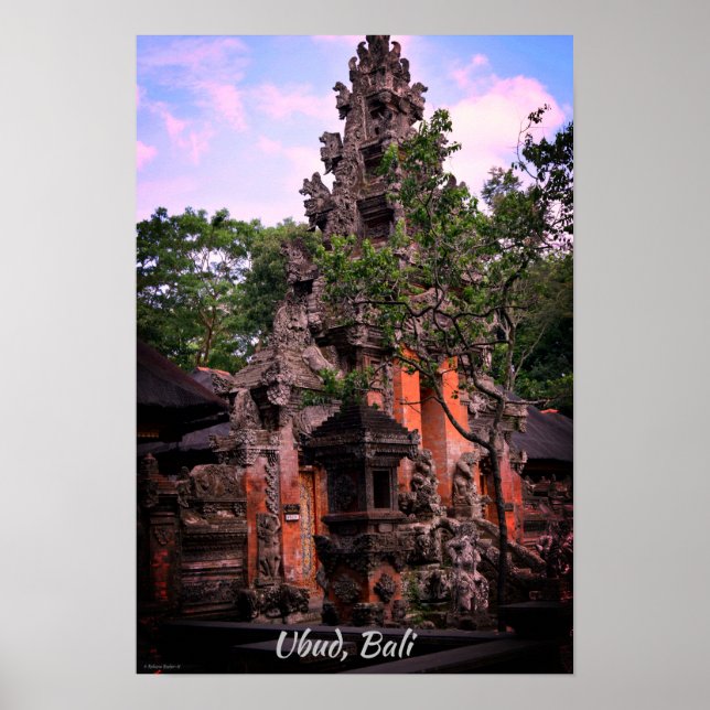 Poster Ubud Bali (Frente)