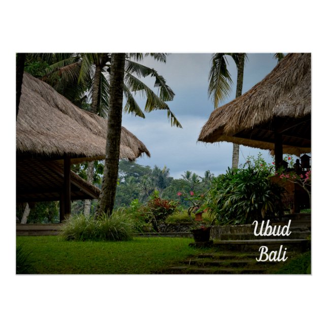 Póster Ubud Viagem, Bali Viagem (Frente)