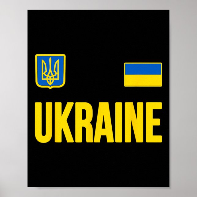 Poster Ucrânia Bandeira Ucraniana 2  (Frente)