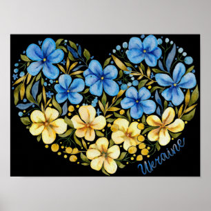 Poster Ucrânia Flores pela Paz,