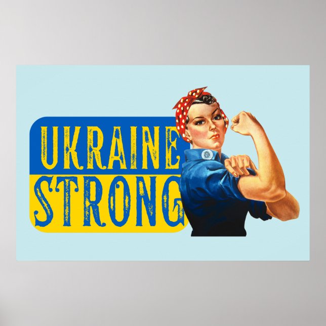 Poster Ucrânia Forte Rosie the Riveter (Frente)