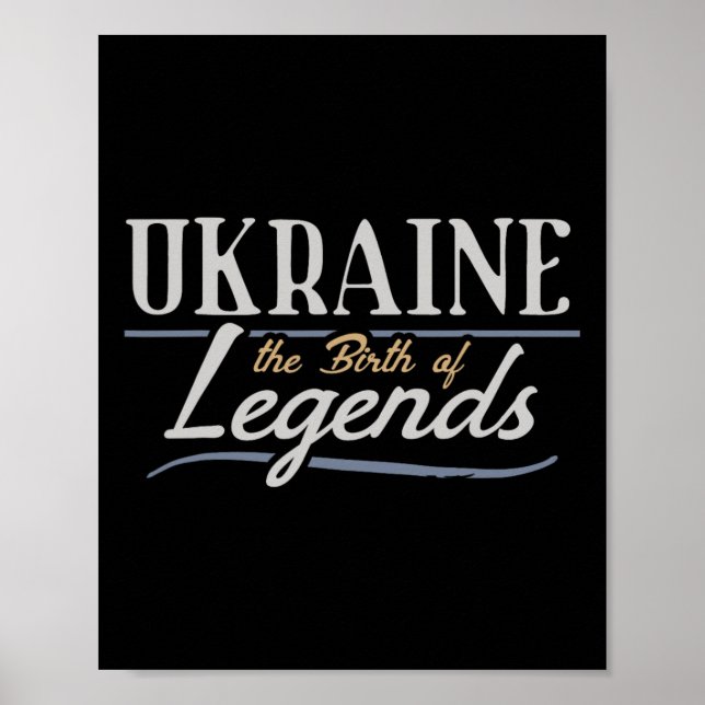 Poster Ucrânia O Nascimento das Lendas (Frente)