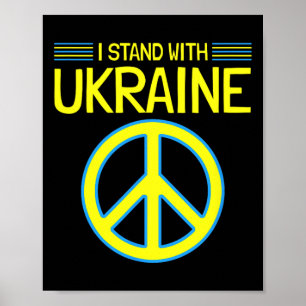 Poster Ucrânia Suporte Ucraniano Anti-guerra Eu Estou Com