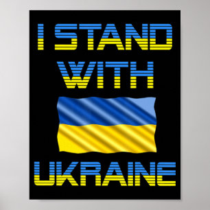 Poster Ucrânia Tridente Ucrânia bandeira ucraniana Ukrain