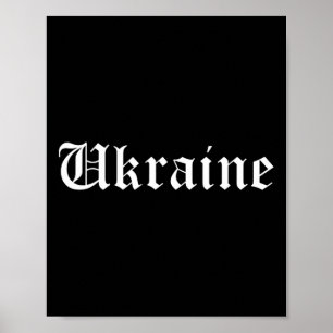 Poster Ucrânia Ucraniano Vintage Orgulho do País Inglês A
