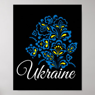 Poster Ucrânia Ucranianos Ucraniano Kiev Trysub Bandeira 