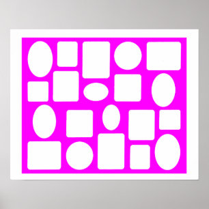 Póster !UCrique sua própria arte ou Fotos Magenta Bg