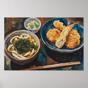Poster Udon e Camarão