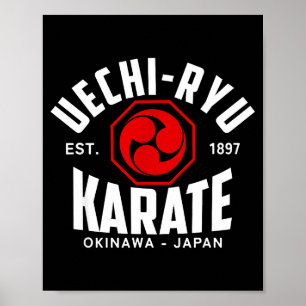 Poster Uechi-ryu Karate Do Artes Marciais Japão Okinawa