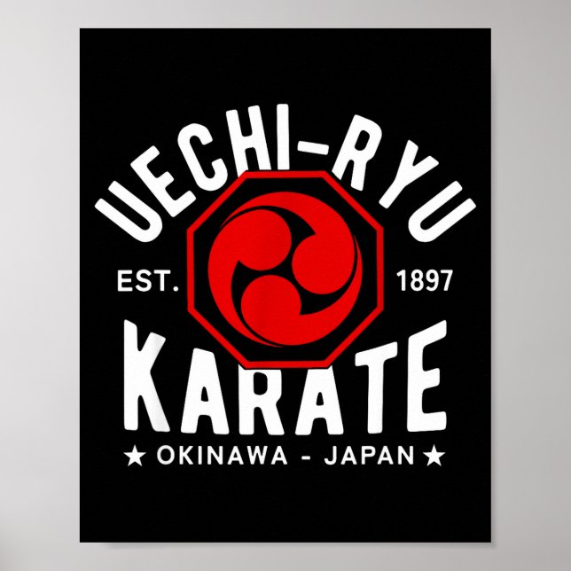Poster Uechi Ryu Karate Do Martial Arts Japan Tokyo  (Frente)