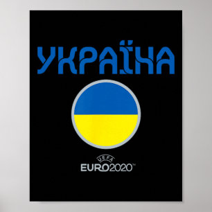 Poster Uefa Euro nação ucraniana