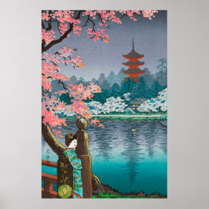 Poster Ueno Park por Tsuchiya Koitsu