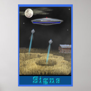Póster UFO do Círculo de Corte