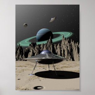Poster UFO - SciFi Kitch do 50 (por Kristel R. Sitz)