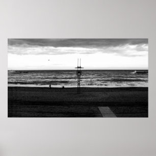 Poster UFO sobre Barcelona (La Barceloneta)