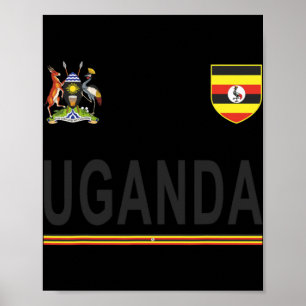 Poster Uganda Cheer Jersey 2017 Futebol Uganda