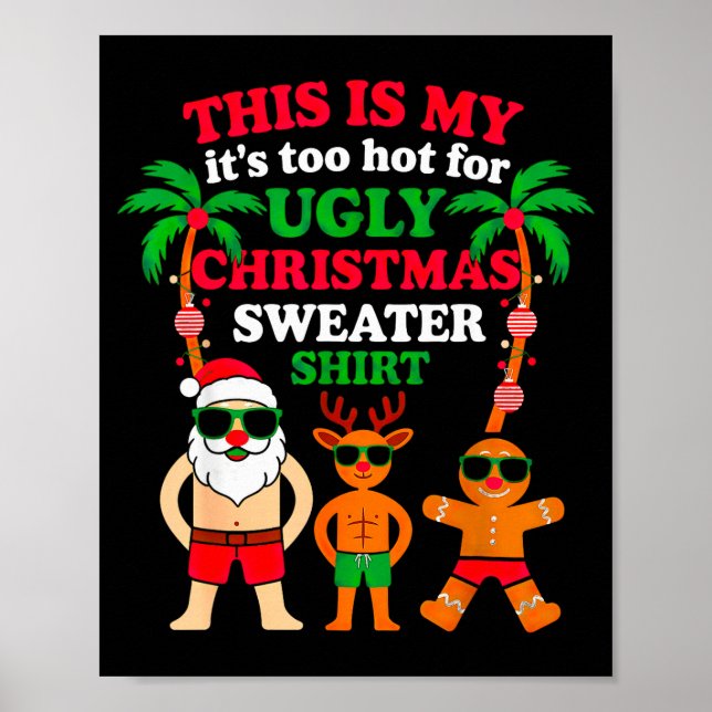 Poster Ugly Christmas Too Hot Christmas  (Frente)