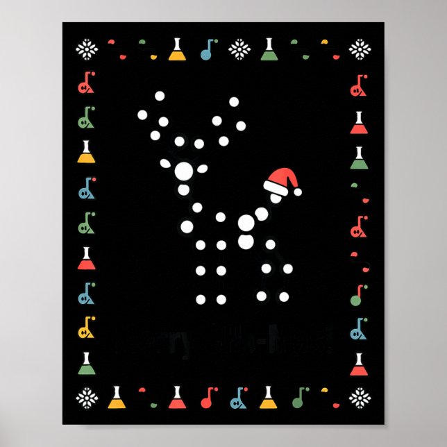 Poster Ugly Sweater Science Christmas Chemistry Teacher M (Frente)