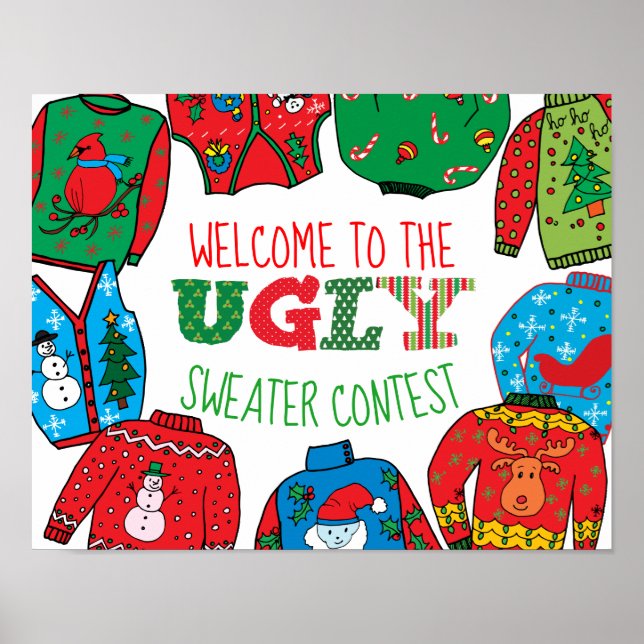 Poster Ugly Sweater, sinal de boas-vindas (Frente)