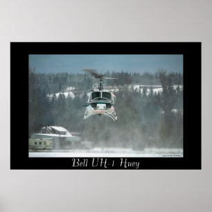 Póster UH-1 Huey que paira