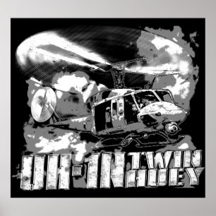 Poster UH-1N Twin Huey