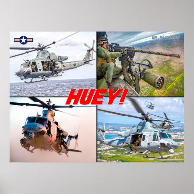 POSTER UH-1Y VENOM "HUEY" (Frente)