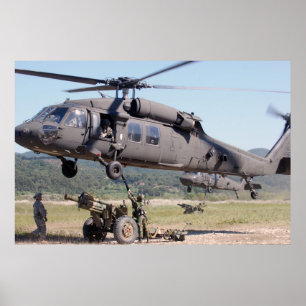 Poster UH-60 Helicóptero Black Hawk