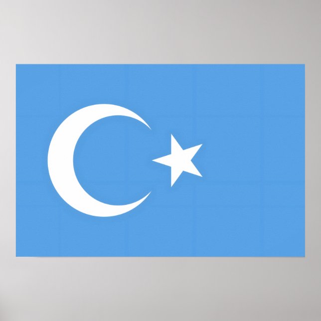 Poster Uigur/ Turquestão Oriental (Frente)