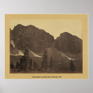 Póster Uinta Summit, Head Bear River, Wyoming 1872