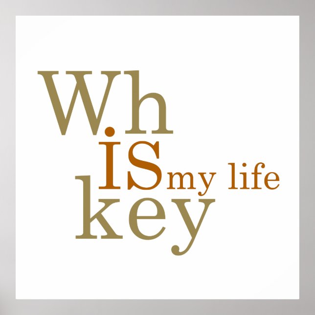 Poster uísque é minha vida (Frente)