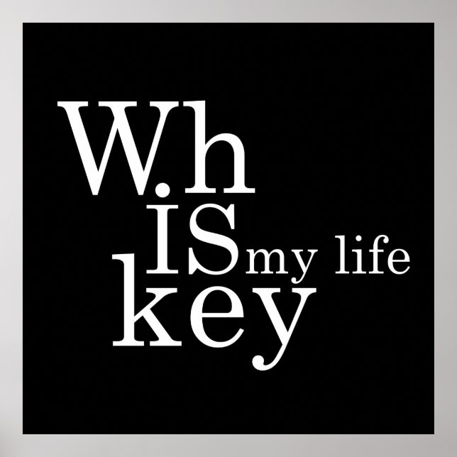 Poster uísque é minha vida (Frente)