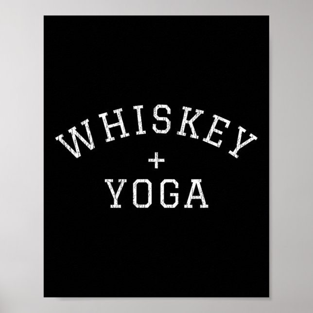 Poster Uísque + Yoga  (Frente)