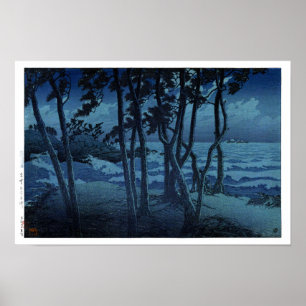 Poster ukiyoe hasui n10 Hinomisaki em Izumo