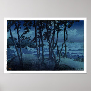 Poster ukiyoe hasui n10 Hinomisaki em Izumo