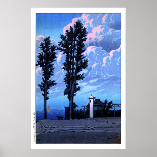 Poster ukiyoe hasui n14 Kanda Myojin Shrine Precent