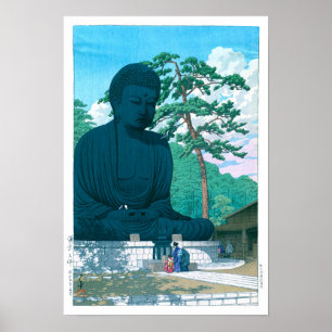 Poster ukiyoe - hasui - No.1 O Excelente Buda de Kamakura