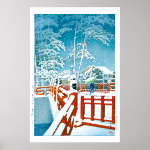 Poster ukiyoe - hasui - No.24 Ponte Yakumo no Nagata ...