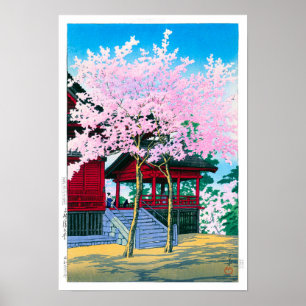 Poster ukiyoe - hasui - No.44 Kiyomizu Hall, Ueno -