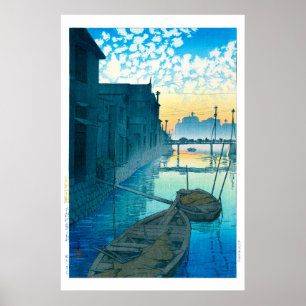 Poster ukiyoe - hasui - No.48 Morning on the Daikon Wharf