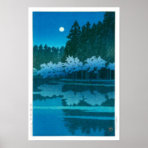 Poster ukiyoe - hasui - Primavera nº 19 em Inokashira