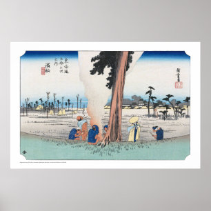 Poster ukiyoe - Hiroshige - n.º 29 Hamamatsu -