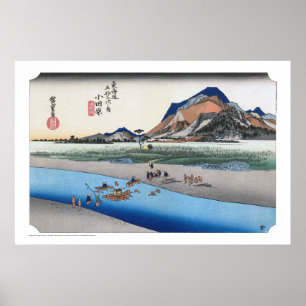 Poster ukiyoe - Hiroshige - No.09-1 Odawara -