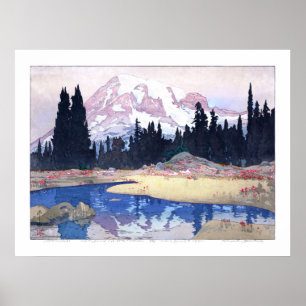 Poster ukiyoe - Yoshida - 07 - Monte Rainier -