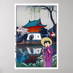 Poster ukiyoe - Yoshida - 13 - Shinobazu Pond - 