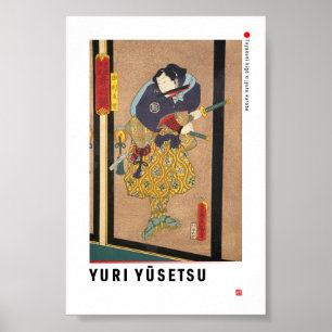 Poster ukiyoe - Yuri Yūsetsu - mágico japonês -