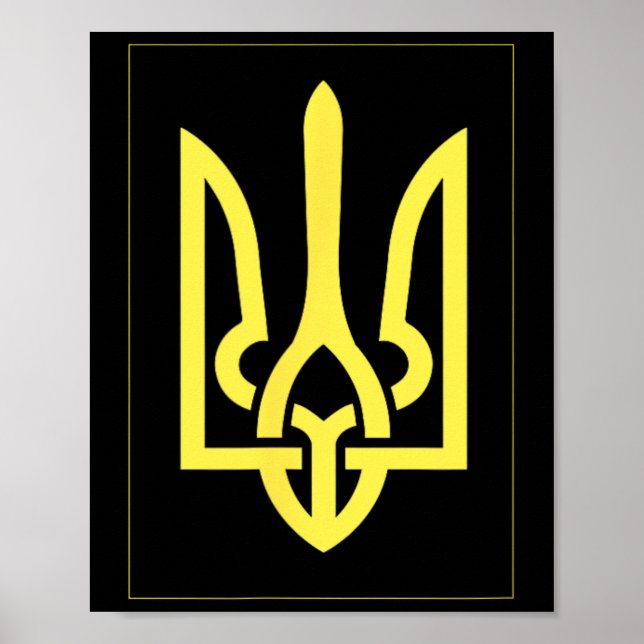 Poster Ukrainian Ukraine Trident  (Frente)